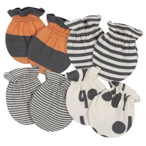 4-Pack Baby Boys Bicycle No Scratch Mittens