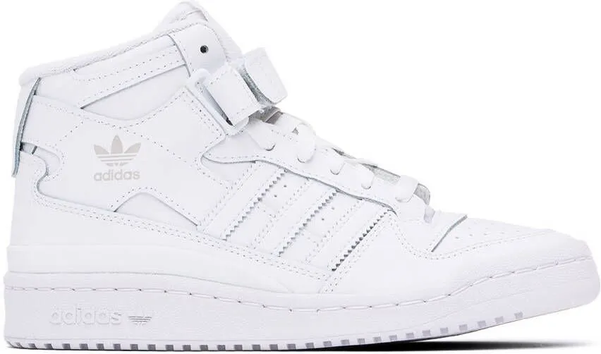 Adidas Kids White Forum Mid Big Kids Sneakers