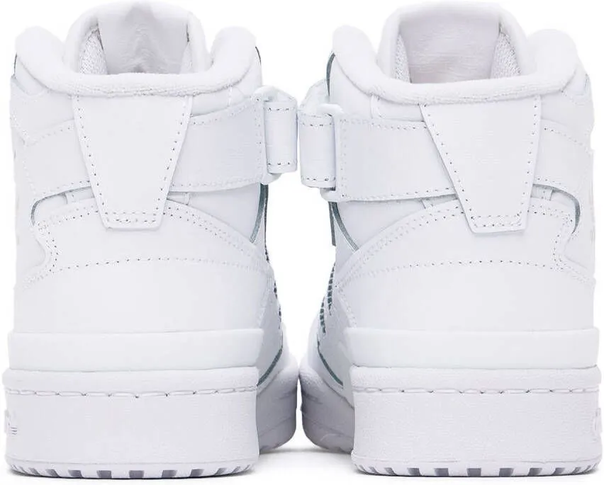 Adidas Kids White Forum Mid Big Kids Sneakers