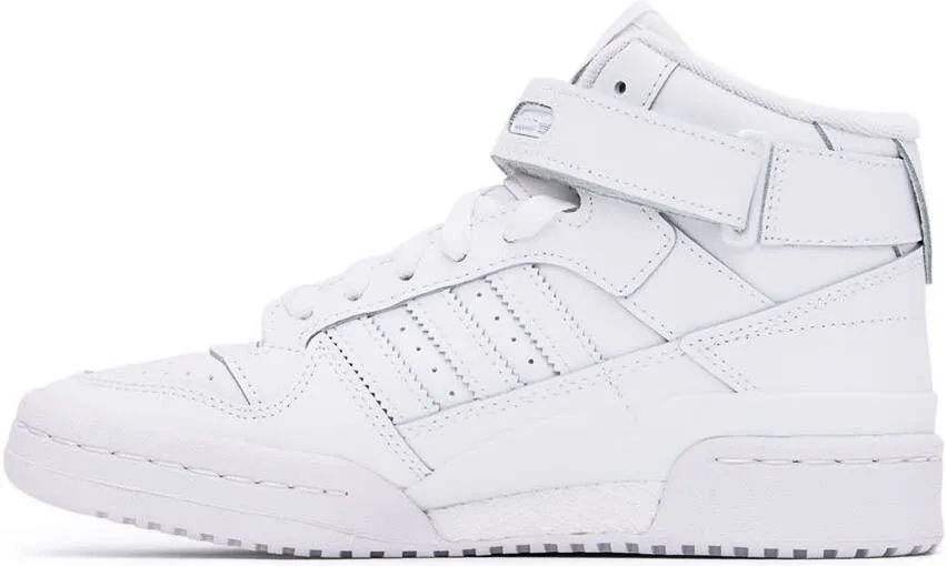 Adidas Kids White Forum Mid Big Kids Sneakers