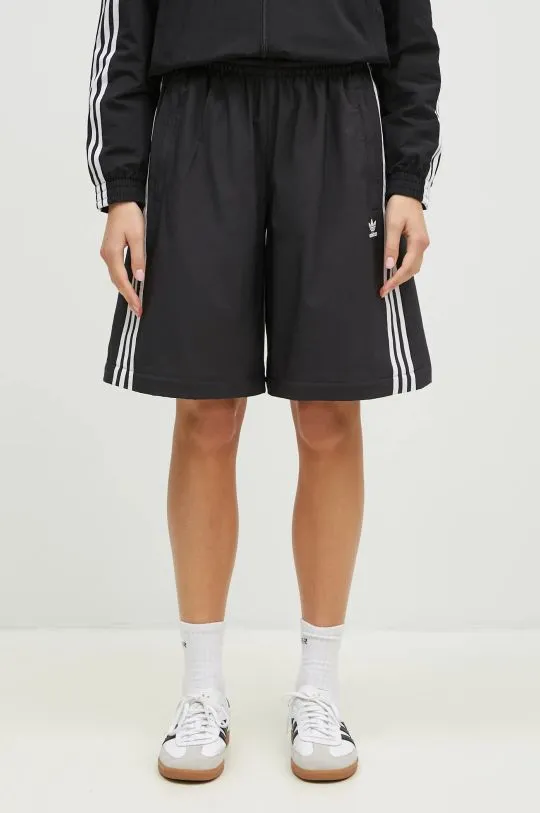 adidas Originals joggers Oversized Zip Off Track Pant black color with an application JM9254