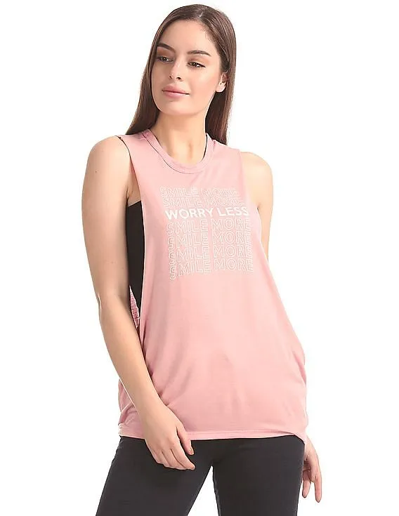 Aeropostale Printed Muscle Tank Top