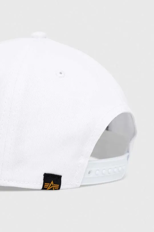 Alpha Industries cotton beanie white color