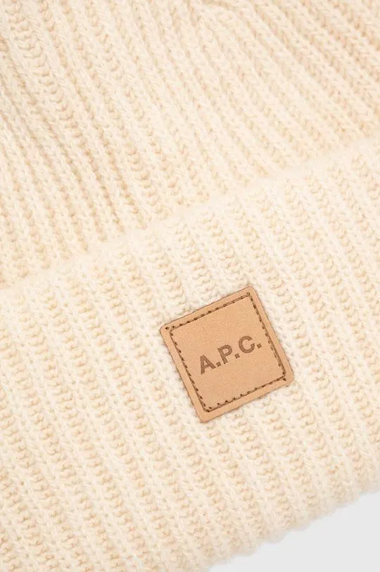 A.P.C. wool beanie beige color