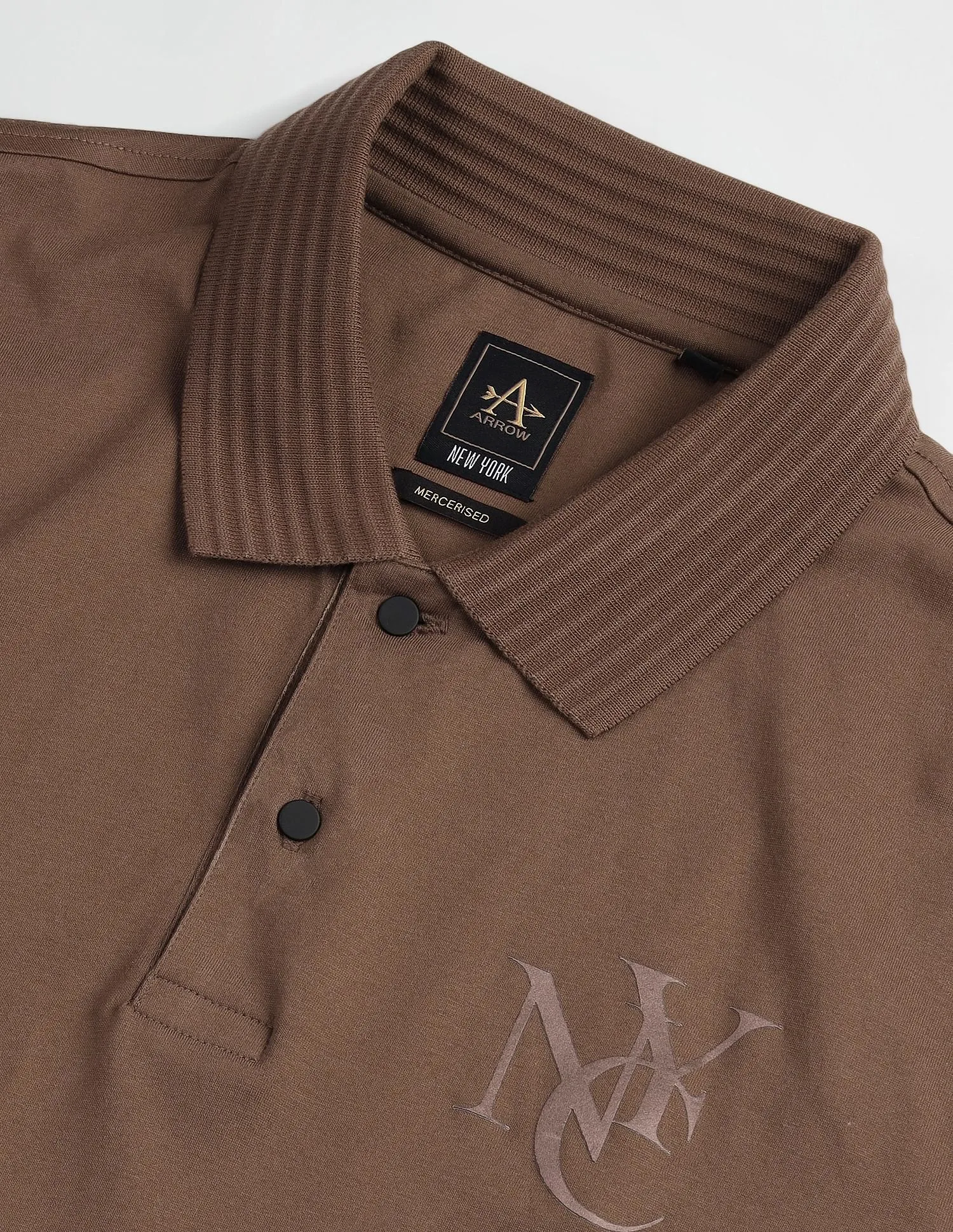 Arrow Newyork Solid Cotton Polo Shirt