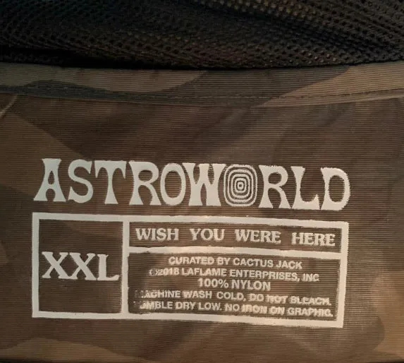 Astroworld Tour Camo Windbreaker