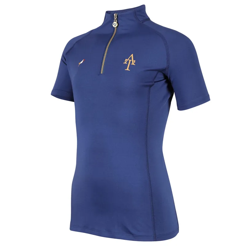 Aubrion Team Short Sleeve Junior Base Layer - Navy