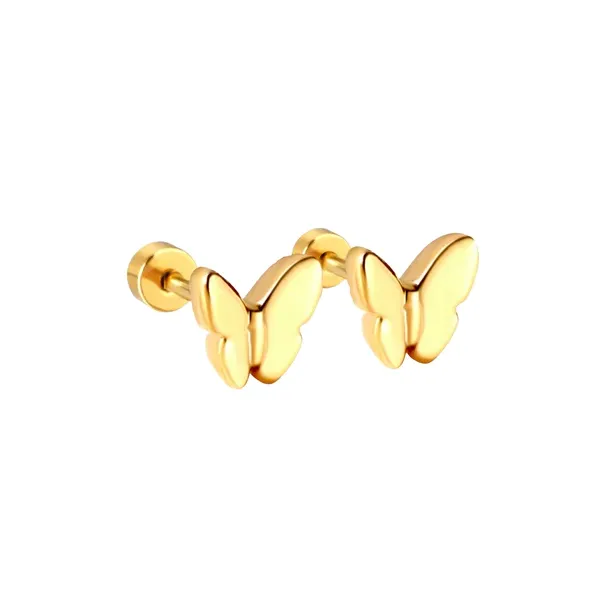 Bella Butterfly Screwback Studs