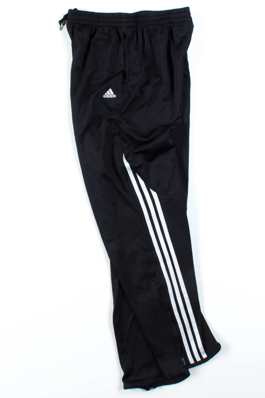 Black Adidas 3 Stripe Climalite Joggers