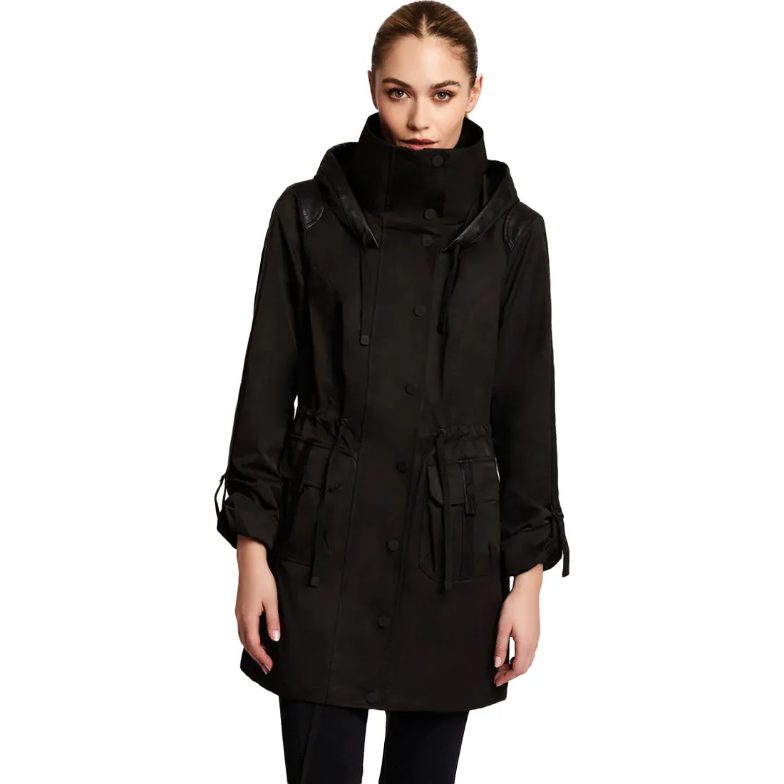 Blanc Noir Solid Anorak - Women's