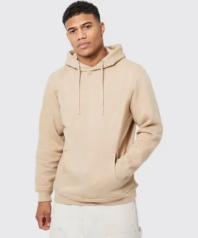 boohoo Mens Basic Over The Head Hoodie