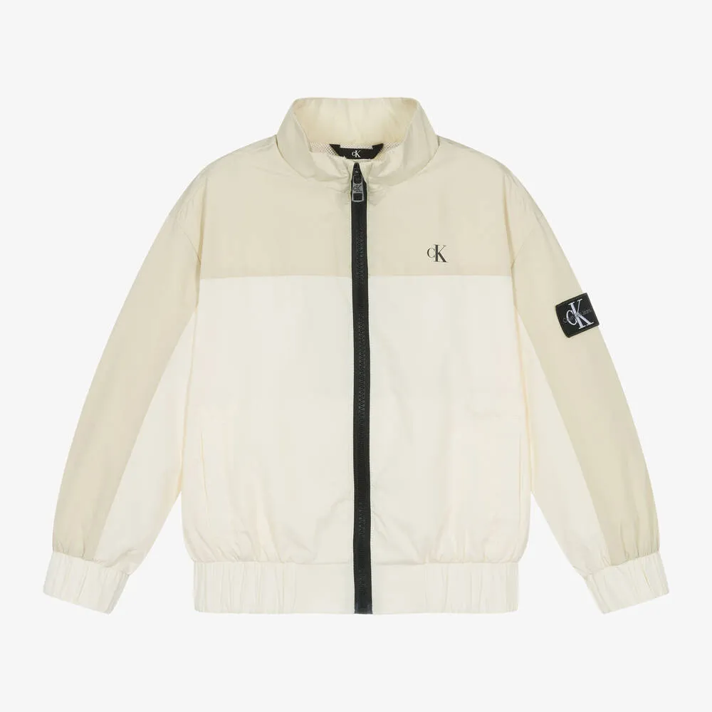 Boys Ivory Windbreaker Jacket