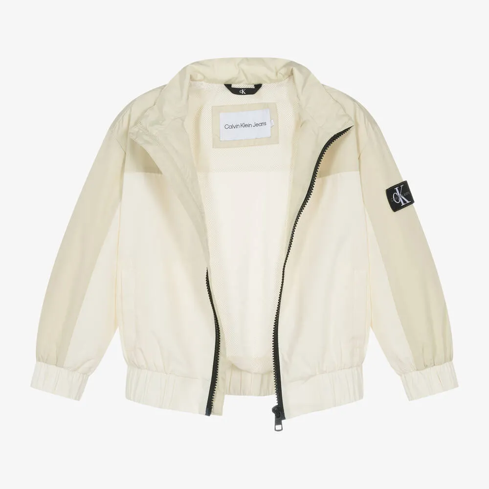 Boys Ivory Windbreaker Jacket