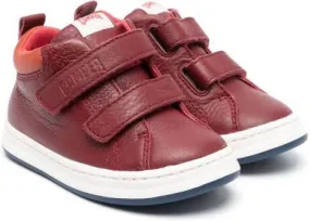 Camper Kids Runner Four high-top leather sneakers Red