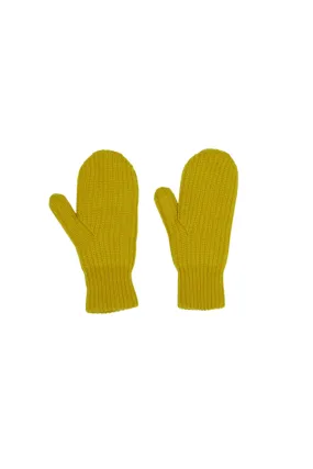 Cashmere Double Layered Mittens - Turmeric