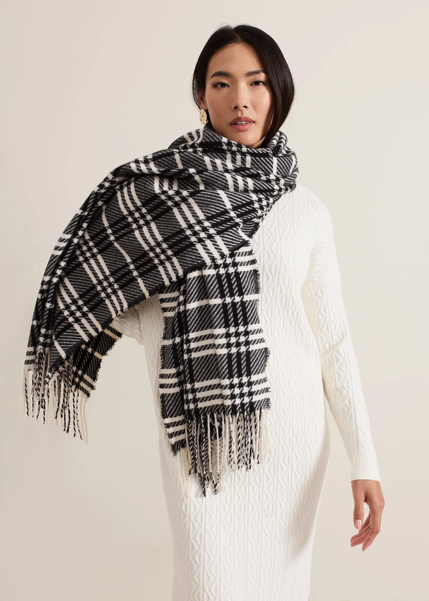 Checked Printed Scarf