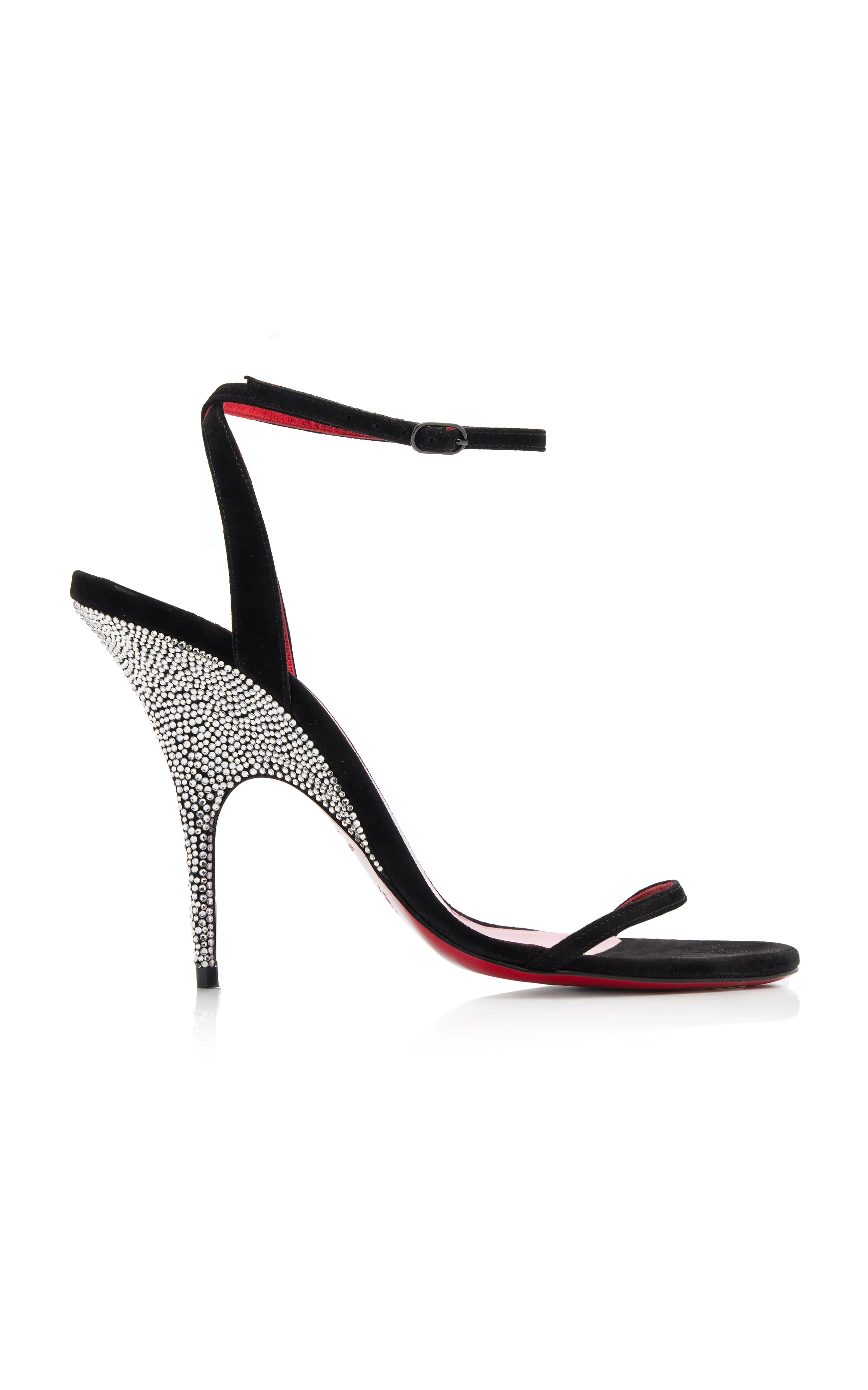 Christian Louboutin Arch Queen 100mm Embellished Suede Sandals