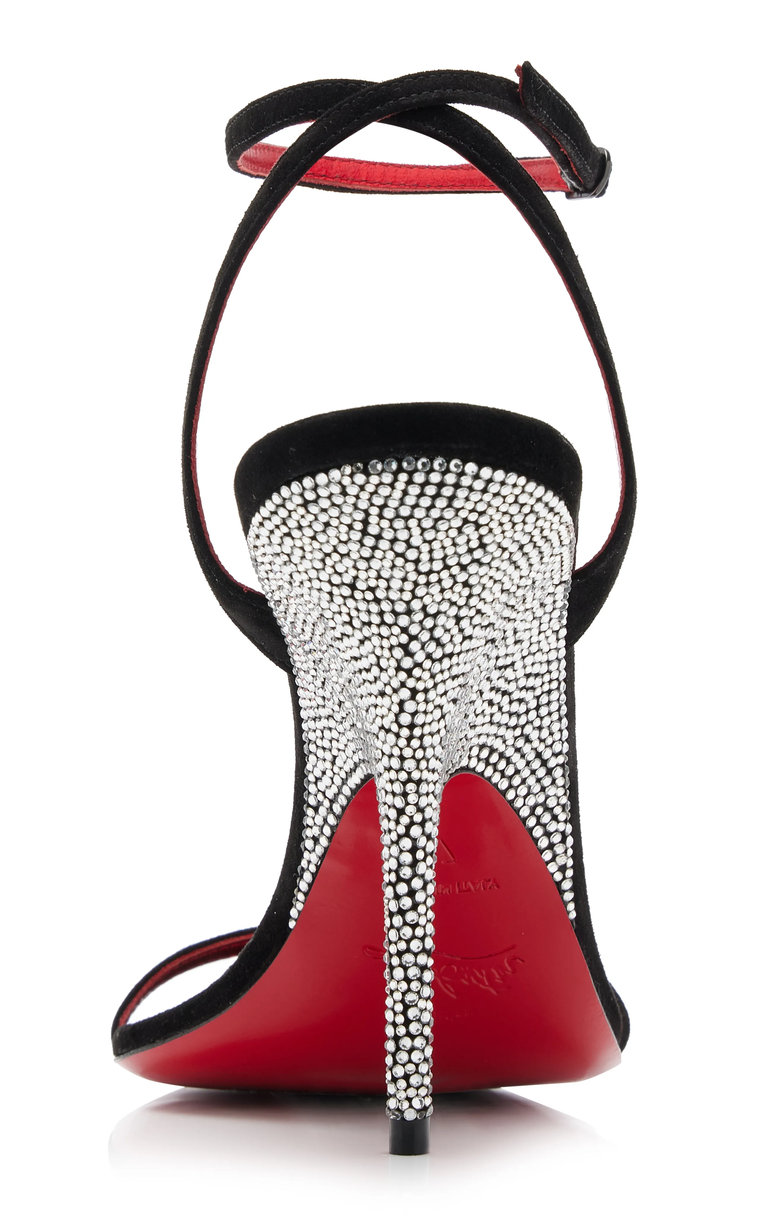 Christian Louboutin Arch Queen 100mm Embellished Suede Sandals