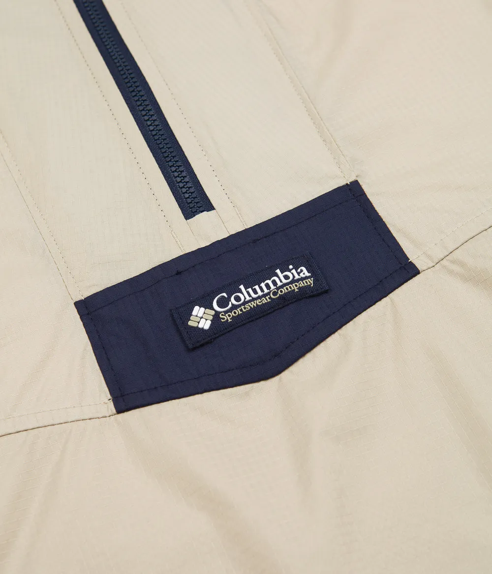 Columbia Santa Ana Anorak - Ancient Fossil / White / Collegiate Navy