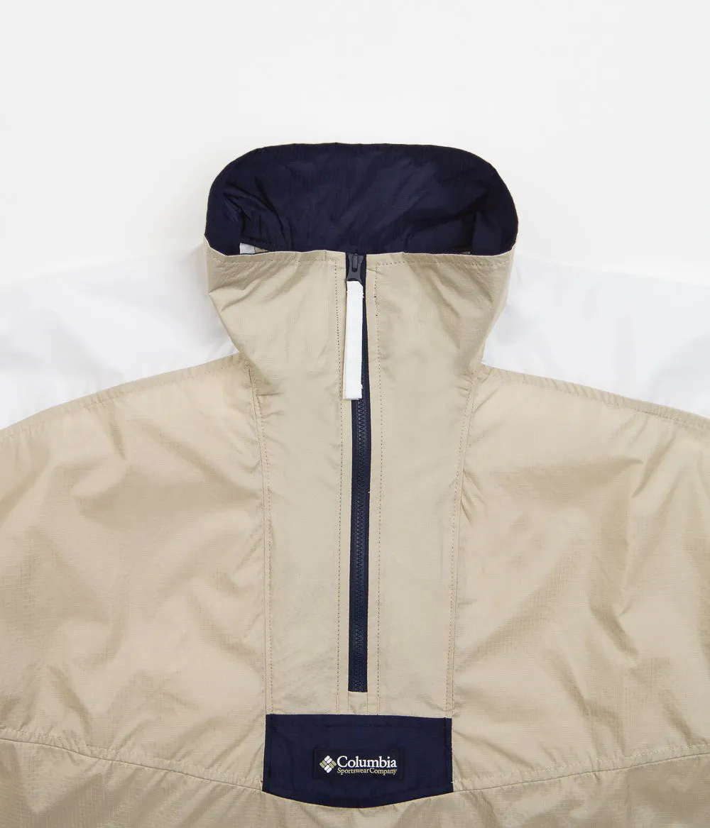 Columbia Santa Ana Anorak - Ancient Fossil / White / Collegiate Navy