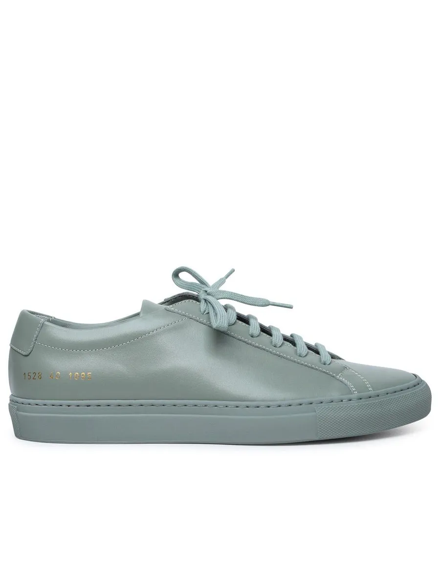 Common Projects    Common Projects 'Original Achilles' Vintage Green Lear Sneakers