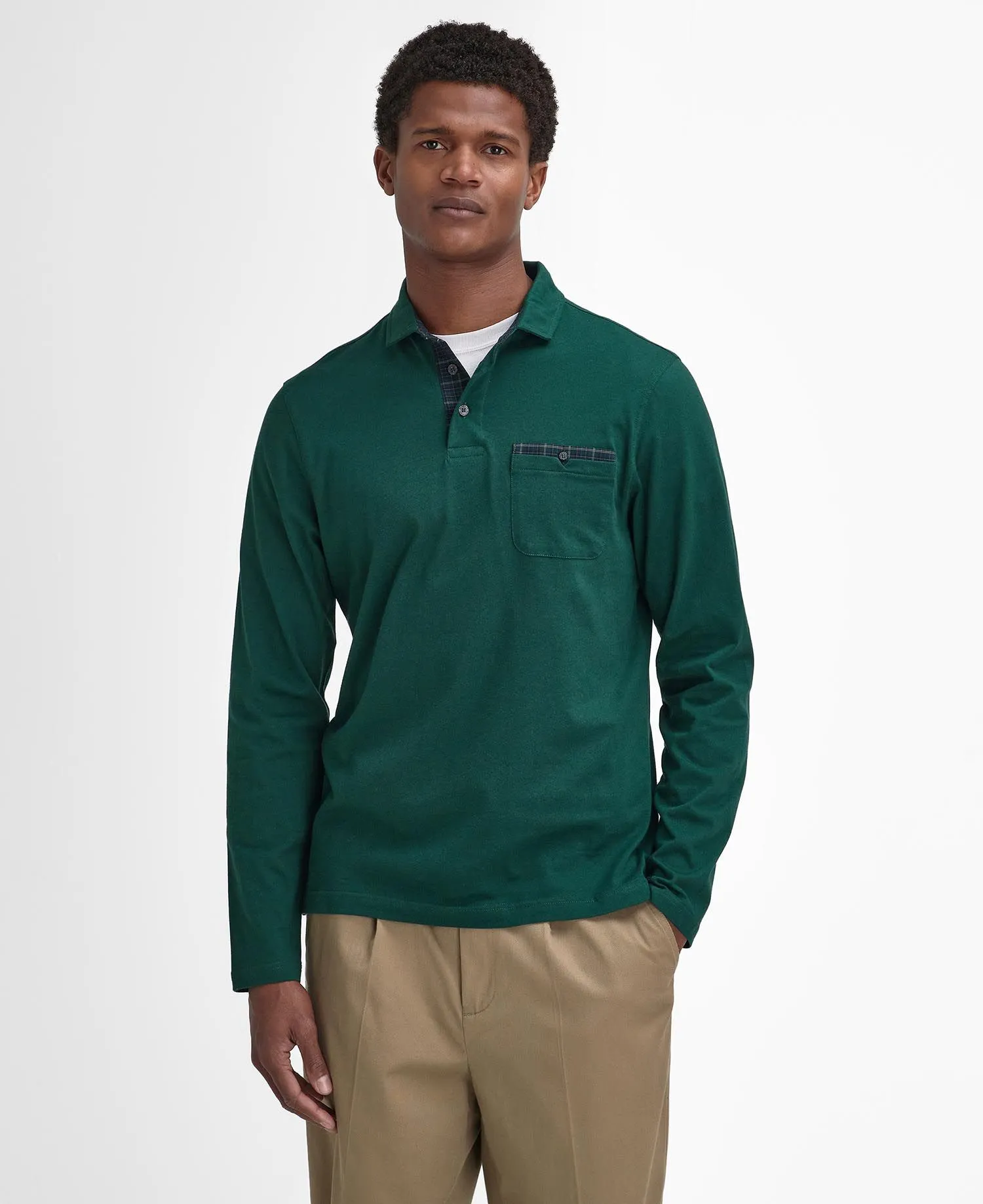  Corpatch Long-Sleeved Polo Shirt     