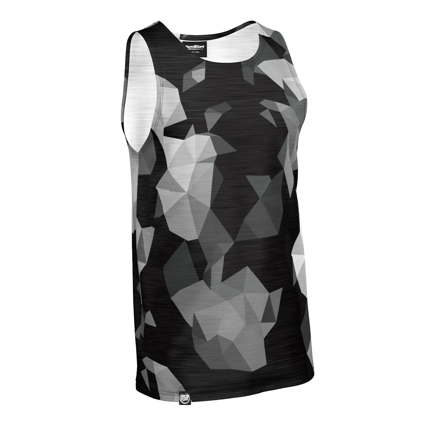 Cubes Black Tank Top