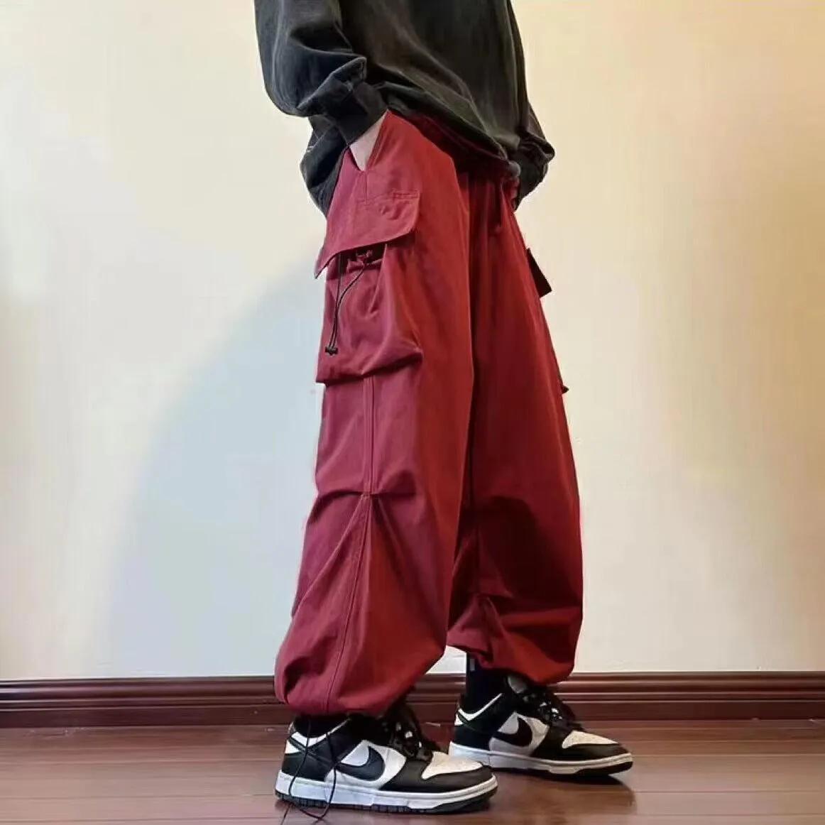 Drawstring Cargo Pants