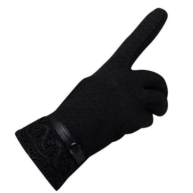 Fashion Cotton Wrist Gloves Womens  Warm Gloves Female 5 Colors GS