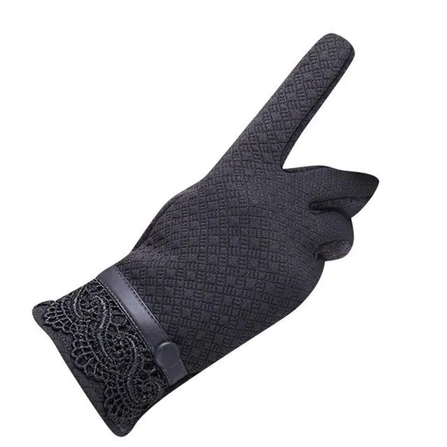 Fashion Cotton Wrist Gloves Womens  Warm Gloves Female 5 Colors GS