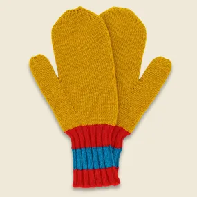 Felted Mittens - Tumeric