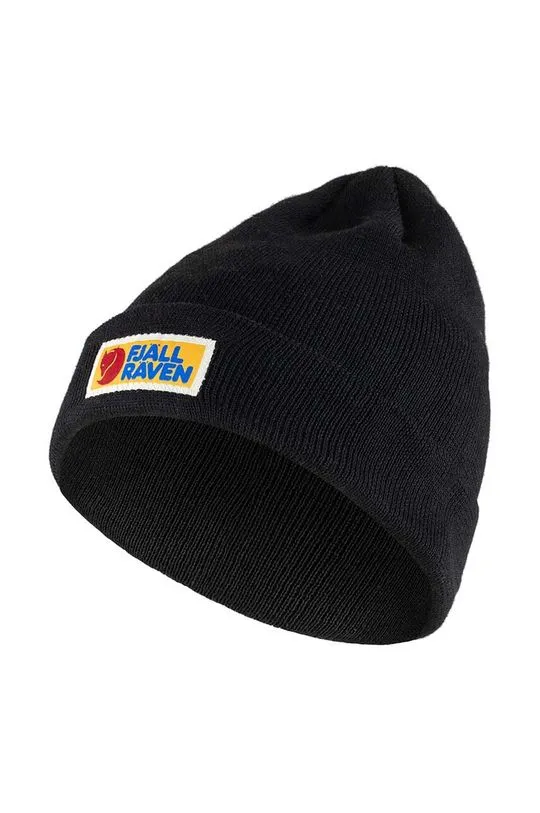 Fjallraven beanie Vardag Classic black color F78141.550