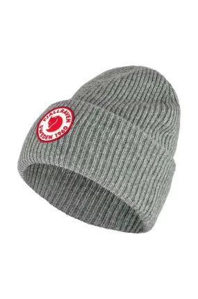 Fjallraven wool beanie 1960 Logo gray color thick knit