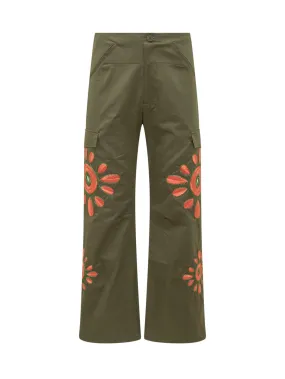 Flowers Cargo Pants