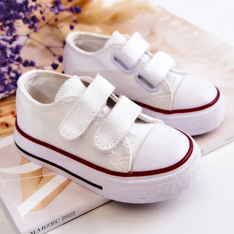 FR1 Children's Sneakers With White Bernie Velcro