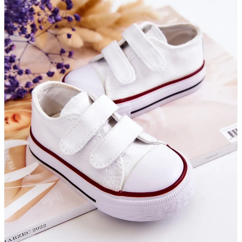 FR1 Children's Sneakers With White Bernie Velcro