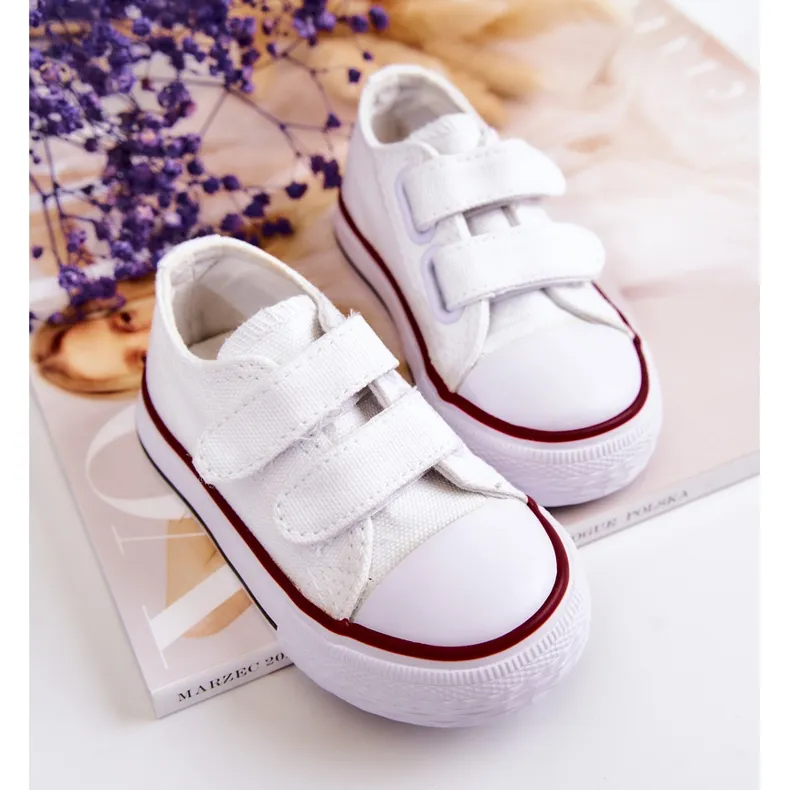 FR1 Children's Sneakers With White Bernie Velcro