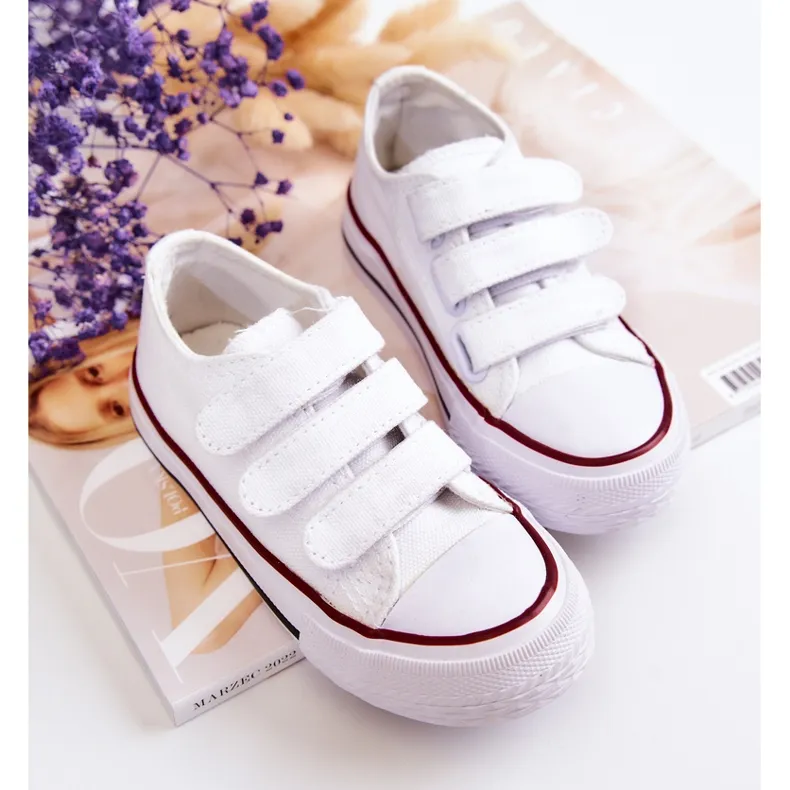 FR1 Children's Sneakers With White Bernie Velcro