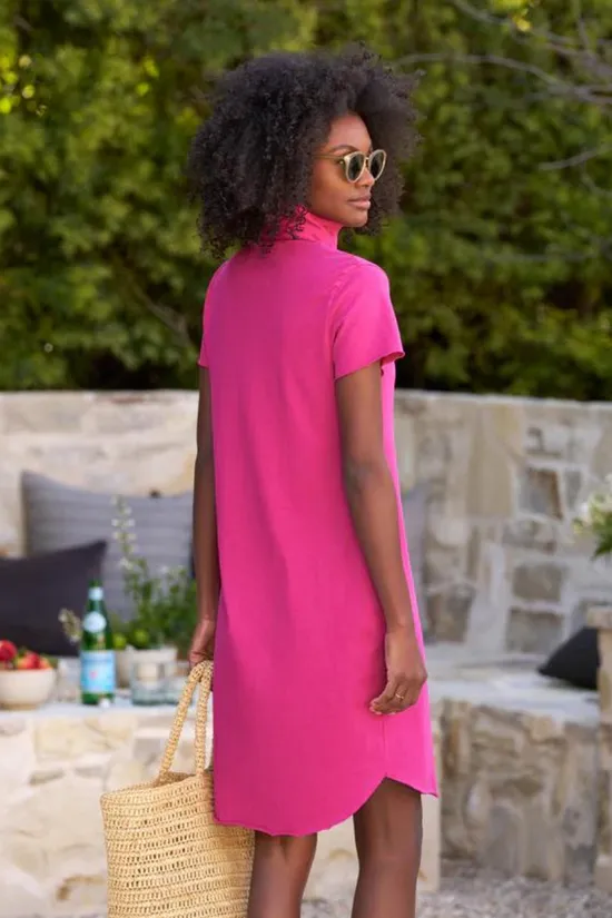 Frank & Eileen, Lauren Polo Dress-Magenta  