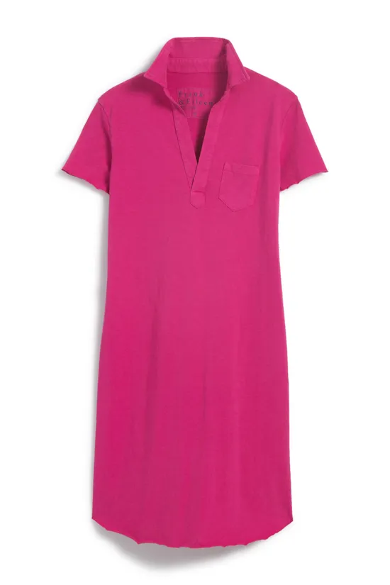 Frank & Eileen, Lauren Polo Dress-Magenta  