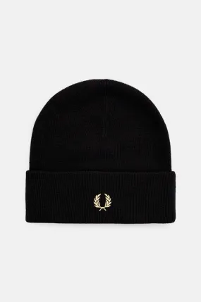 Fred Perry beanie Classic Beanie black color C8161.157