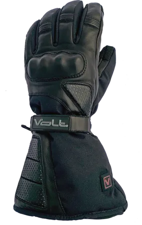 FUSION 12v/7v Dual Source Leather Motorcycle Heated Gloves 