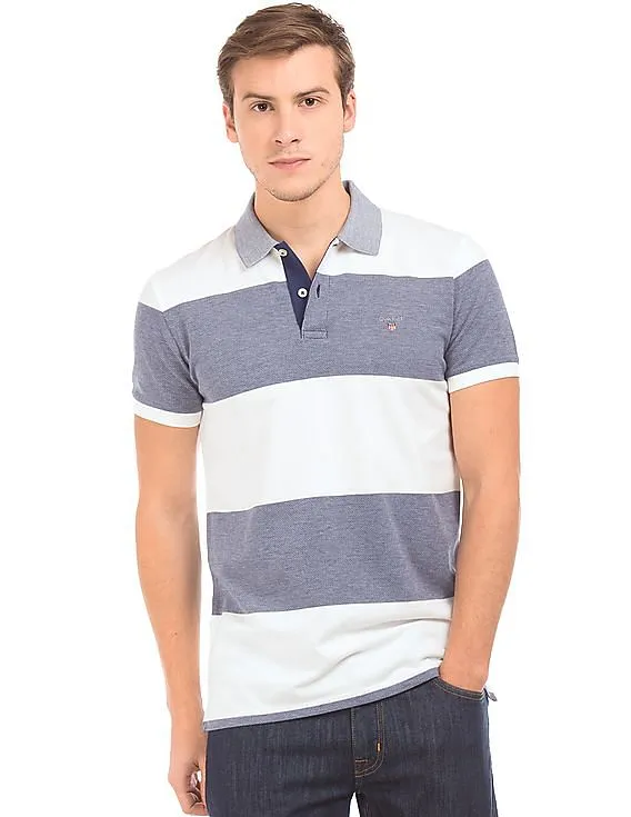 Gant Regular Fit Striped Polo Shirt