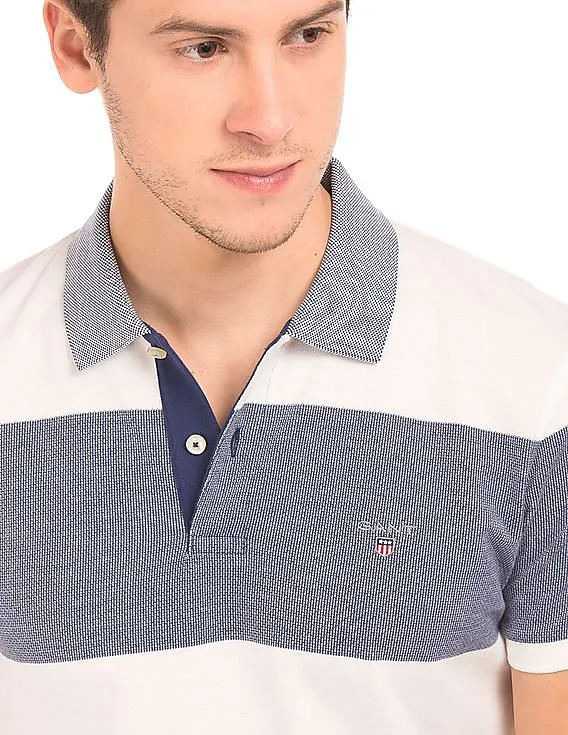 Gant Regular Fit Striped Polo Shirt