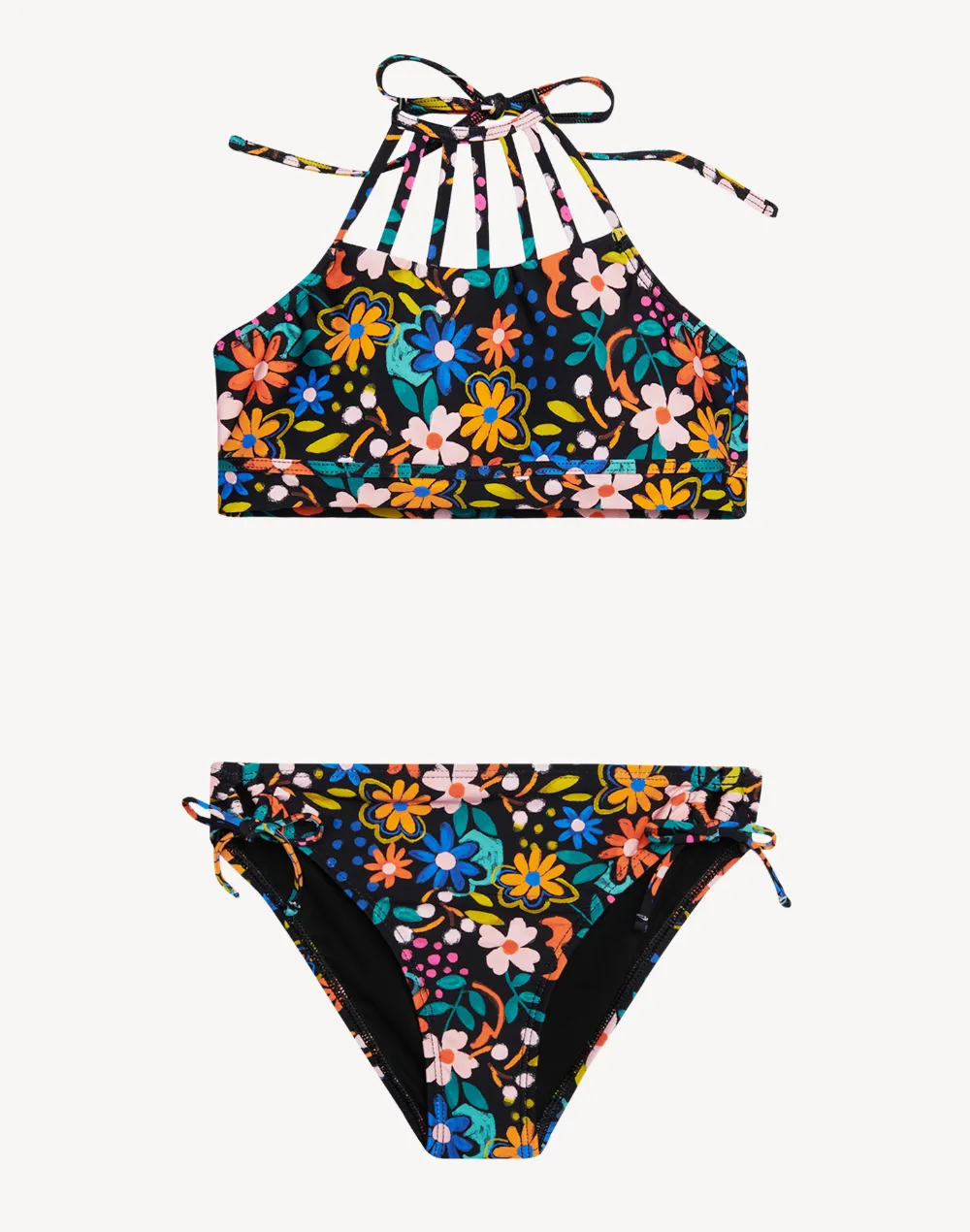 Girls Island Wildflower Strappy Bikini Set