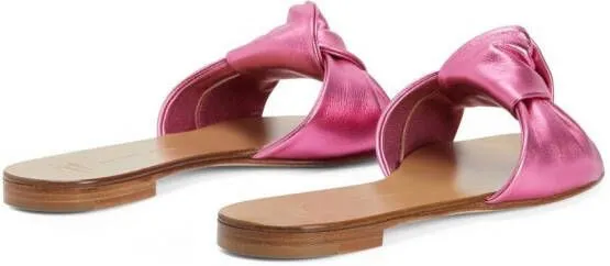 Giuseppe Zanotti Aycha knot-detailing flat sandals Pink