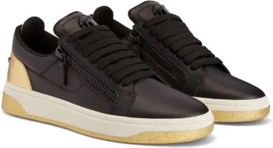 Giuseppe Zanotti GZ94 branded-counter leather sneakers Black