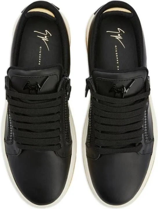 Giuseppe Zanotti GZ94 branded-counter leather sneakers Black