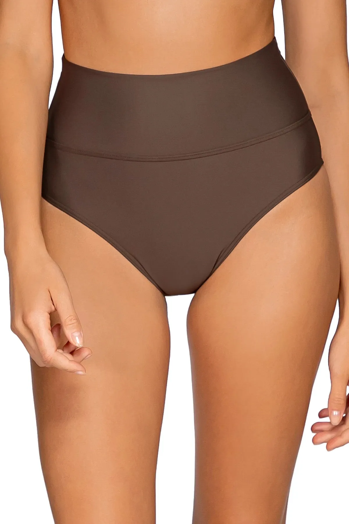 Hannah Banded High Waist Bikini Bottom