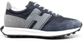 Hogan side logo-patch detail low-top sneakers Blue